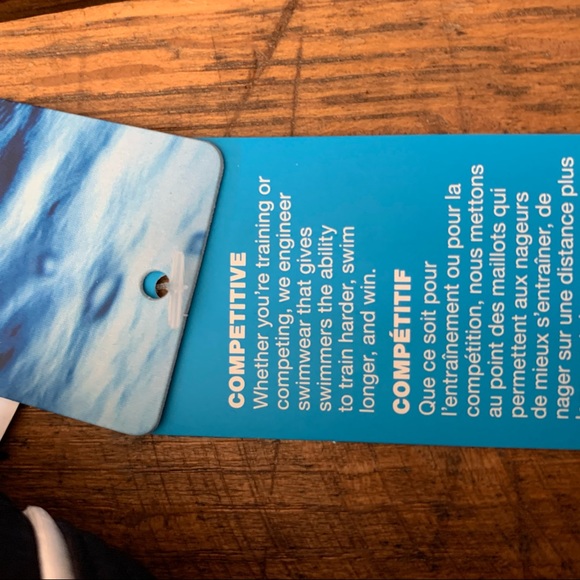 NWT Speedo Competitive Swimwear Size 32 Blue Stripe - Picture 5 of 12